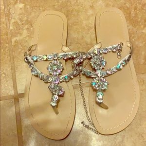 Jeweled sandals